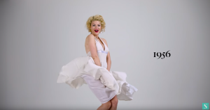 100 years of fashion -1956 - white dress marilyn monroe