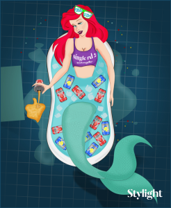 Ariel - the little mermaid Disney Princesses on Valentines Day by stylight