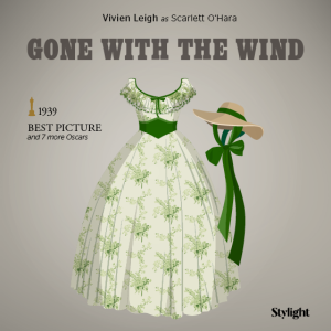 Most Iconic Oscars Costumes - Gone with the wind by Stylight