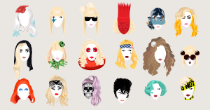 Lady Gaga x 30 hairstyles header by Stylight